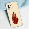 Phone Case For Xiaomi Mi 15 14 13 12 11 Lite 15T 13T 12T Pro Poco X7 X6 X5 Pro 5G X3 NFC F7 F6 F5 Clear Cover Flame Pattern
