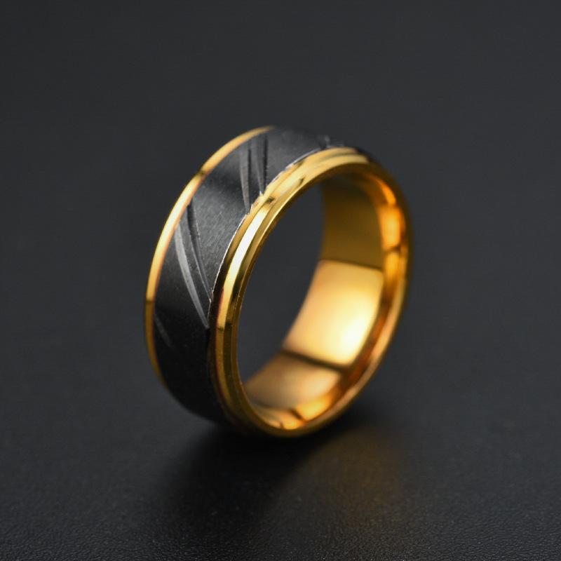 1Pc Stylish, Stylish, Simple and Versatile Titanium Steel Ring, The Perfect Accessory for Both Men and Women