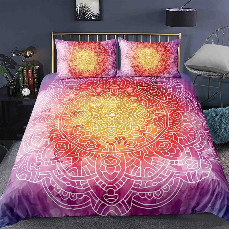 Boho Chic Mandala Sleep Bedding Collection Single Size Size Single Size Queen Dimension King Dimension Size Comforter Duvet Quilt Cover and Pillowcase