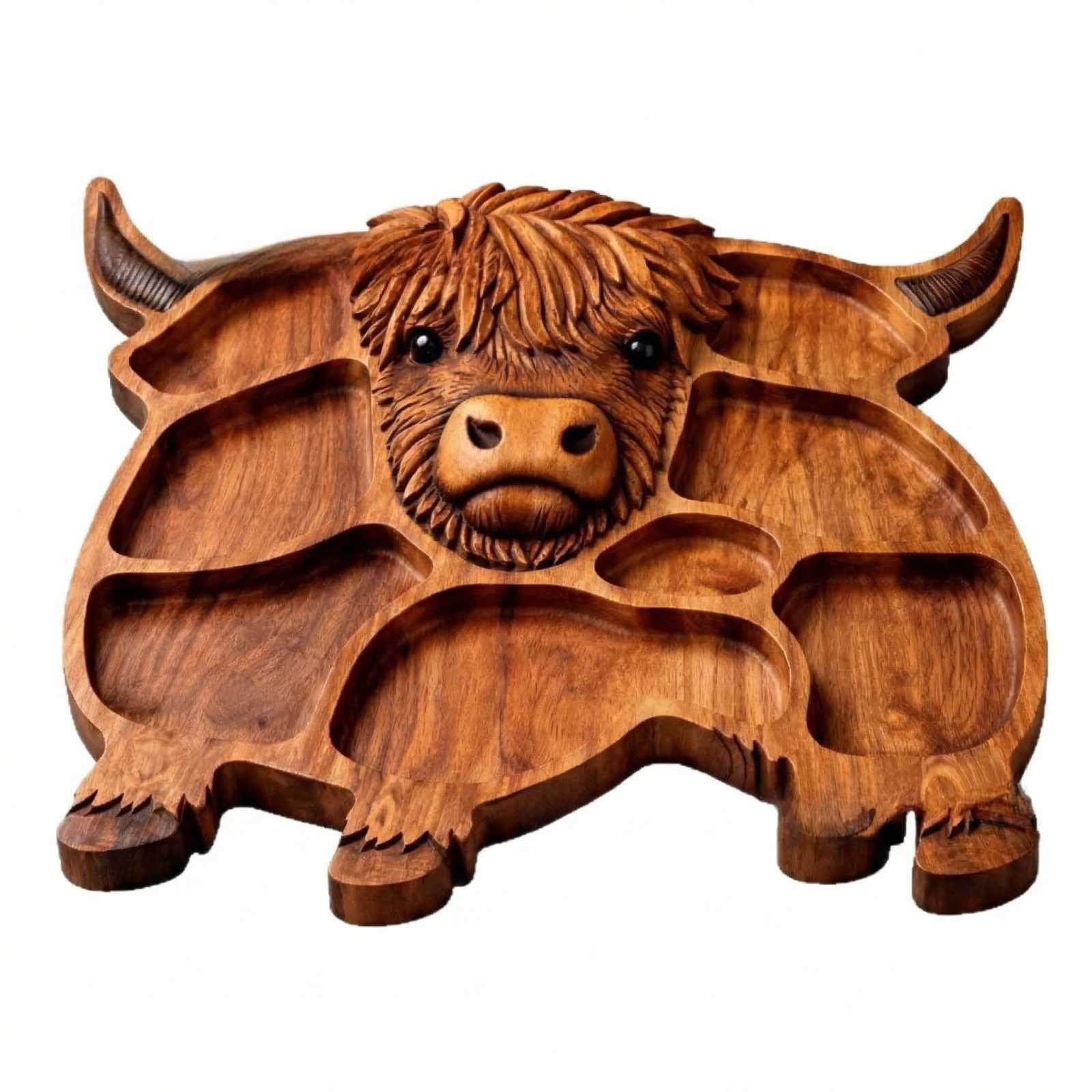 

Stylish And Attractive Food Tray In The Shape Of A Cow. One Size