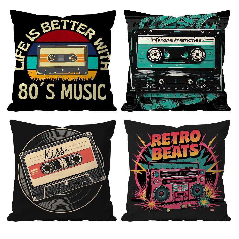 C-Cassette Tape Pillow Case Null