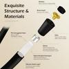 Matte Black Flexible Anti-Twist 1.5M Silicone Shower Hose for Bathroom