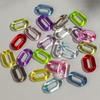 20pcs 20x30mm Clear Colorful Acrylic Oval Link Chain Connector Beads for Jewelry DIY Bracelet Necklace Phone Chain Accessories
