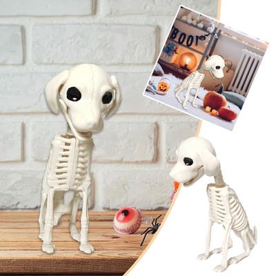 High Quality Halloween Dog Skeleton Sculpture Animal Skeleton Skeleton For Festival Outdoor Indoor Decoration T6b8