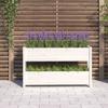 VidaXL Jardinière Blanc 112x25x66 cm Bois massif de pin 823928
