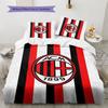 Set Biancheria da Letto con Fantasia AC Milan Copripiumino Federa Decorazione per la Casa Regalo (1 * copripiumino + 2 * federa, senza nucleo)