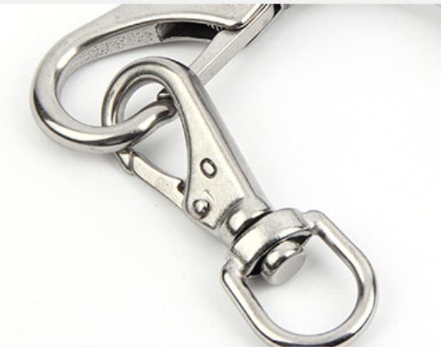Health Life Stainless Steel Set of Eye Rotating Twist Rotating Stainless Steel Stainless 6mm Swivel, 2, Swivel, Snap, Ring, Keychain, Carabiner, Snap,