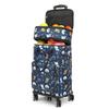 Carrello della spesa pieghevole leggero con manico telescopico e ruote universali per generi alimentari e campeggio