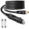 14AWG Car Cigarette Lighter To DC DC7909 Male Connector Adapter Cable 12V/24V DC 8mm Car Charger Power Supply Cord with 15A Fuse Use for Car Trucks