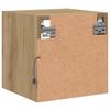 Wall Mounted TV Cabinet with RGB LED Lights Artisan Oak Finish 30 x 28.5 x 30 cm