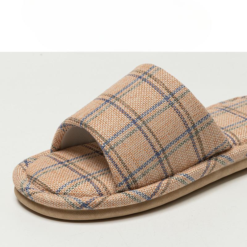 Linen Shoes, Indoor Home Anti-slip Slippers, Cloth Shoes