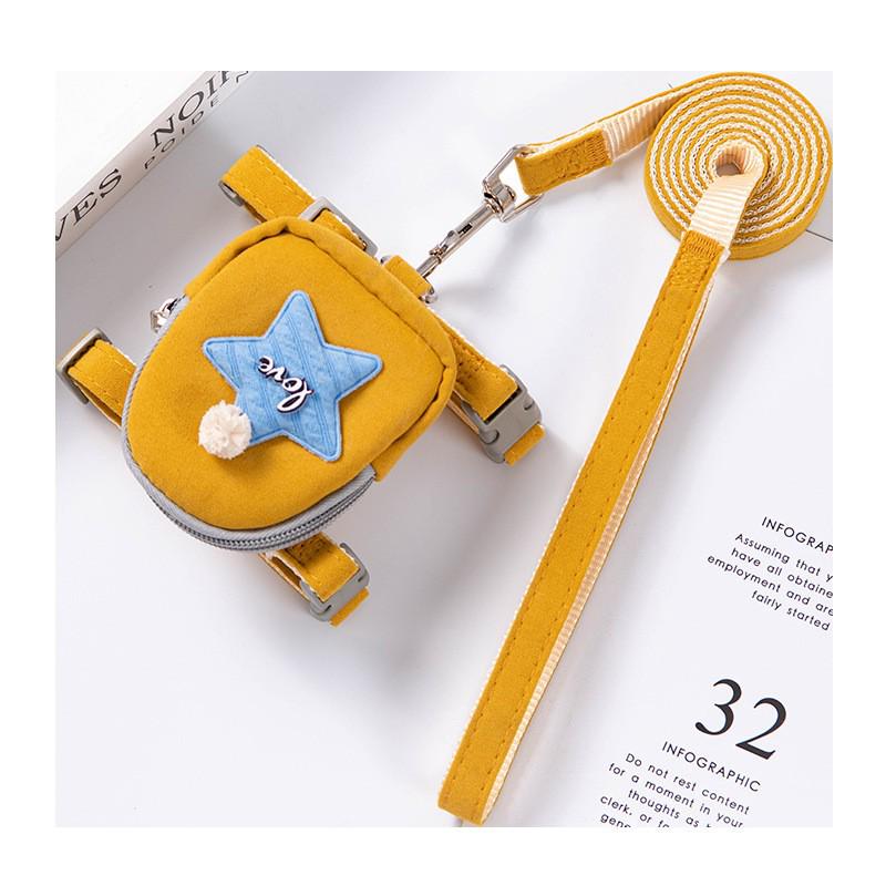 Denim Wear-Resistant Dog Leash & Harness for Small Dogs and Cats