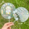 62KD 10pcs DIY Blank Fan Ornament Multifunction Household Decorative Fan