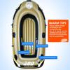 220V 2/3 Person Rowing Boats Summer Pool Water Sports Inflatable Boats PVC Water Floating Fishing River Boat Paddles Canoe Air Pump