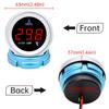 Water Temp Gauge 0-120 Celsius 10MM Water Temperature Sensor T-Fitting Joint Pipe Adapter 26MM~40MM for Car Truck Yacht Boat
