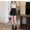 Vår 2024 Hög midja Plisserad A-linje Minikjol - Koreansk stil
