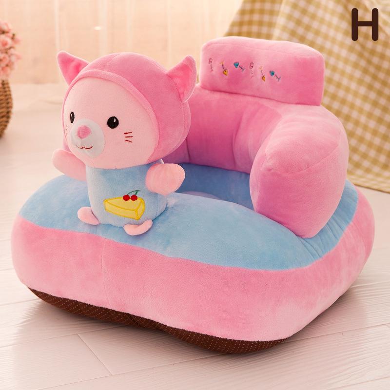 Infant Safety Seat Soft Stuffed Animal Baby Sofa Plush Baby Cushion Feeding Chair Learning To Sit Kids Back Support Plush Toy