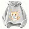 Autumn-Winter Fashion Cartoon Kids' Casual Long-Sleeved Hooded Shirt - Korean Style Warm and Comfortable Top boys and girls