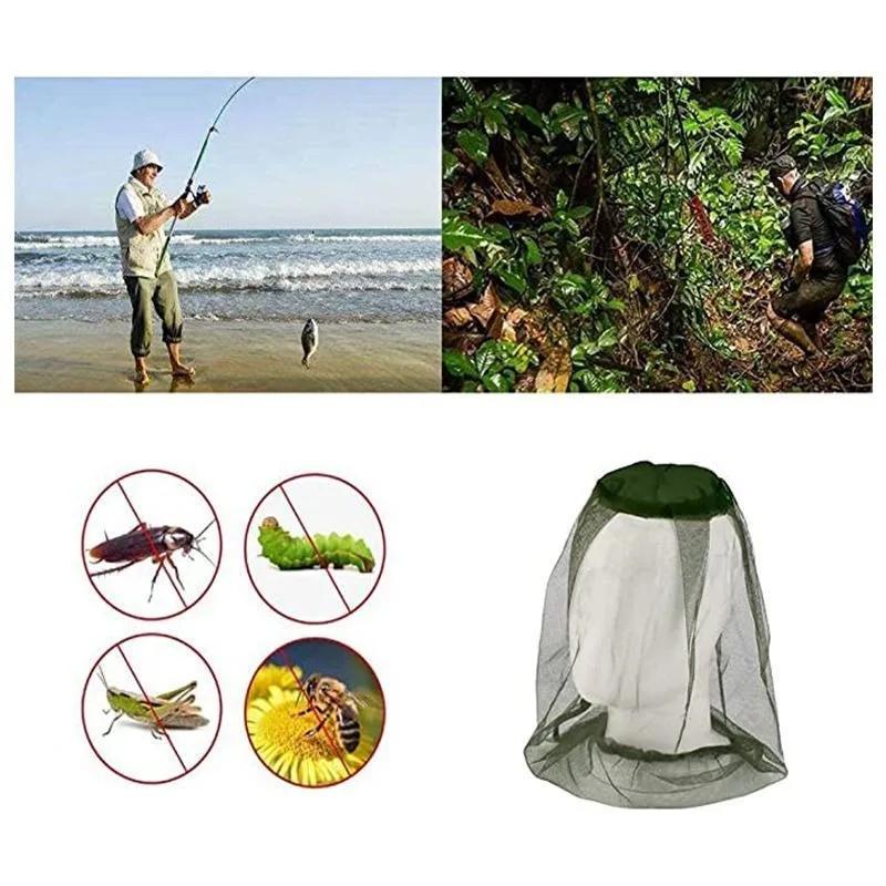 Mosquito-Proof Veil Breathable Fabric Outdoor Mosquito Net Clear View Easy Wear Fishing Camping Garden Insect Shield Net