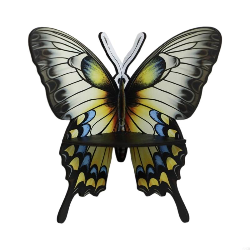 62KD Artistic Butterfly Crystal Shelf for Collectibles and Jewelry Display