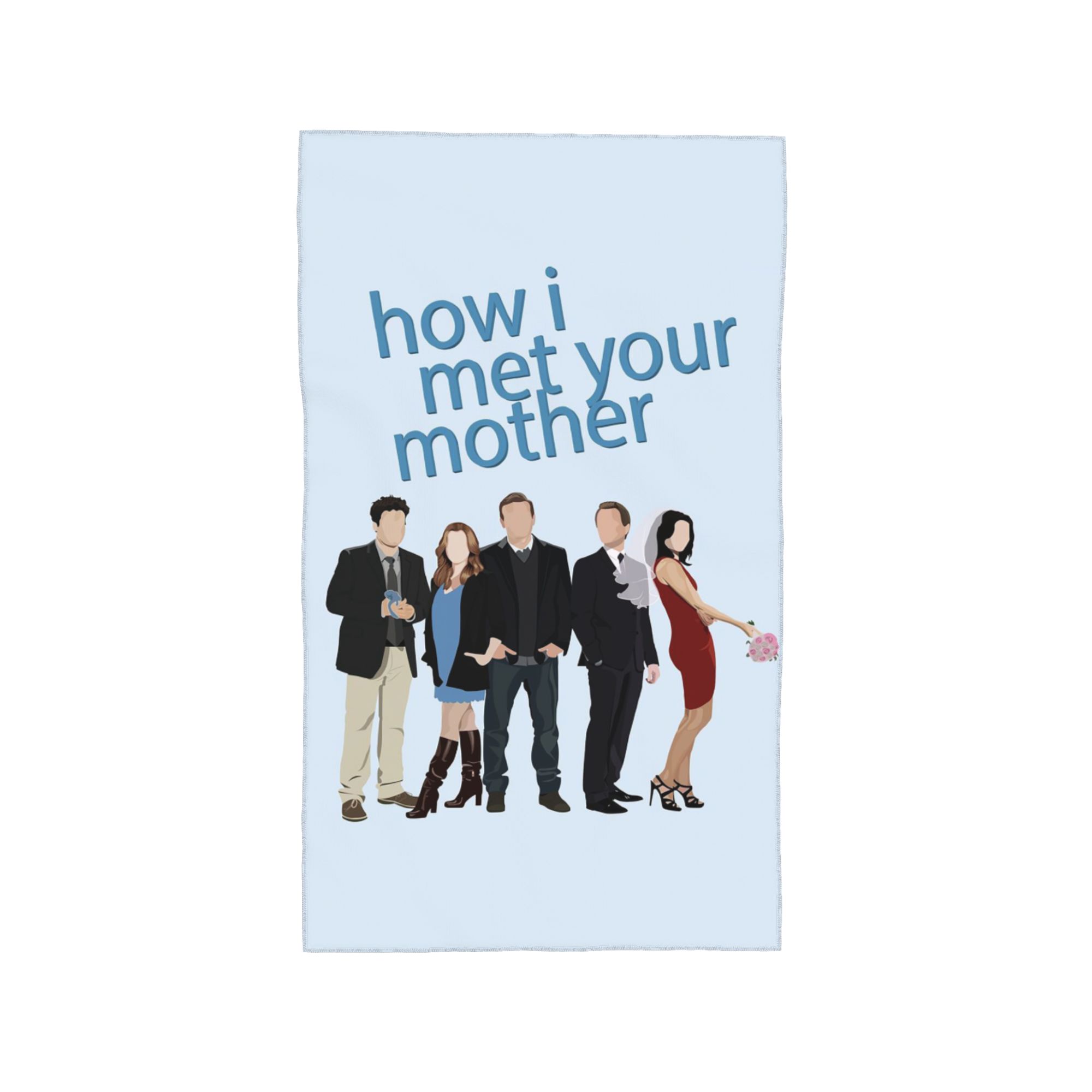 Intervention How I Met Your Mother Soft Face Towel Quick Dry Pool Bath Cotton Towels Breathable W30*H60(CM)