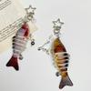 Lifelike Moving Fish Lure Keychain Key Holder Decoration For Angling Hobbyists Multidirectional Key Holder Accessory