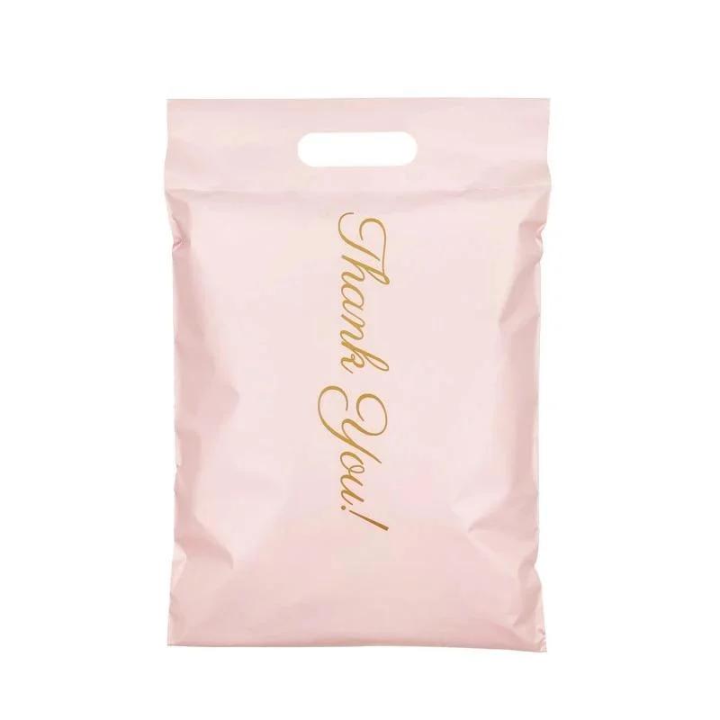 10Pcs Standard Thank You Adhesive Envelopes Bags Black White Pink Underwear Dress Leggings Gifts Shipping Portable Pouches