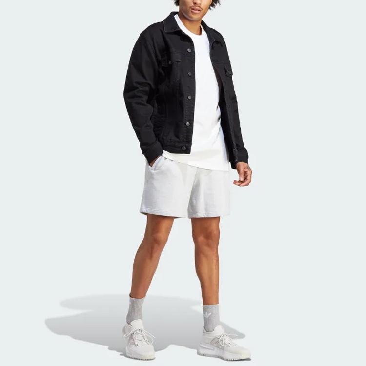 Adidas Originální pánské tričko s krátkým rukávem s logem trojlístku, bílé IM4388