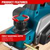 30000RPM Cordless Portable Electric Planer Brushless Electric Router Trimmer Household Desktop Wood Cutting Tool