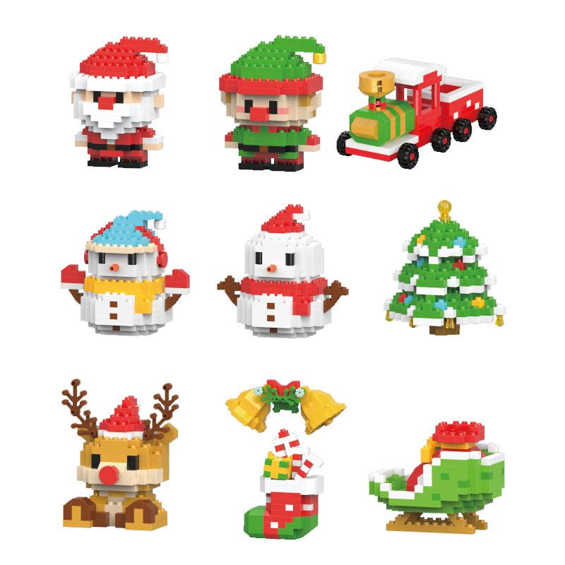 Santa Claus Micro Bricks Educational Toy - Compatible with LEGO, Building Blocks for Kids