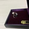 Used Silver Pearl Tie Pin with Case