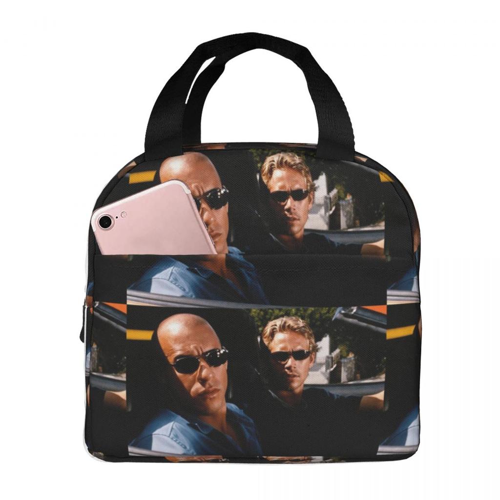 The Fast And The Furious Classic Insulated Lunch Bag for Women Children Portable Food Boxes Thermal Lunch Box Tote