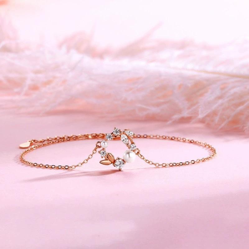 

Жемчужный браслет-гирлянда Женский нишевый изысканный высококлассный браслет Ювелирные изделия в стиле Мори