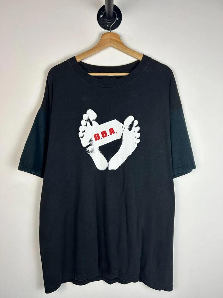 VTG D.O.A. Band Black 100% Cotton Size S To 4XL Shirt Adults Unisex T-Shirt S