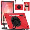 Heavy Duty Case for Samsung Galaxy Tab S11 Ultra 2025 14.6" SM-X930 SM-X936 360 Rotating Stand Rugged Cover with Shoulder Strap