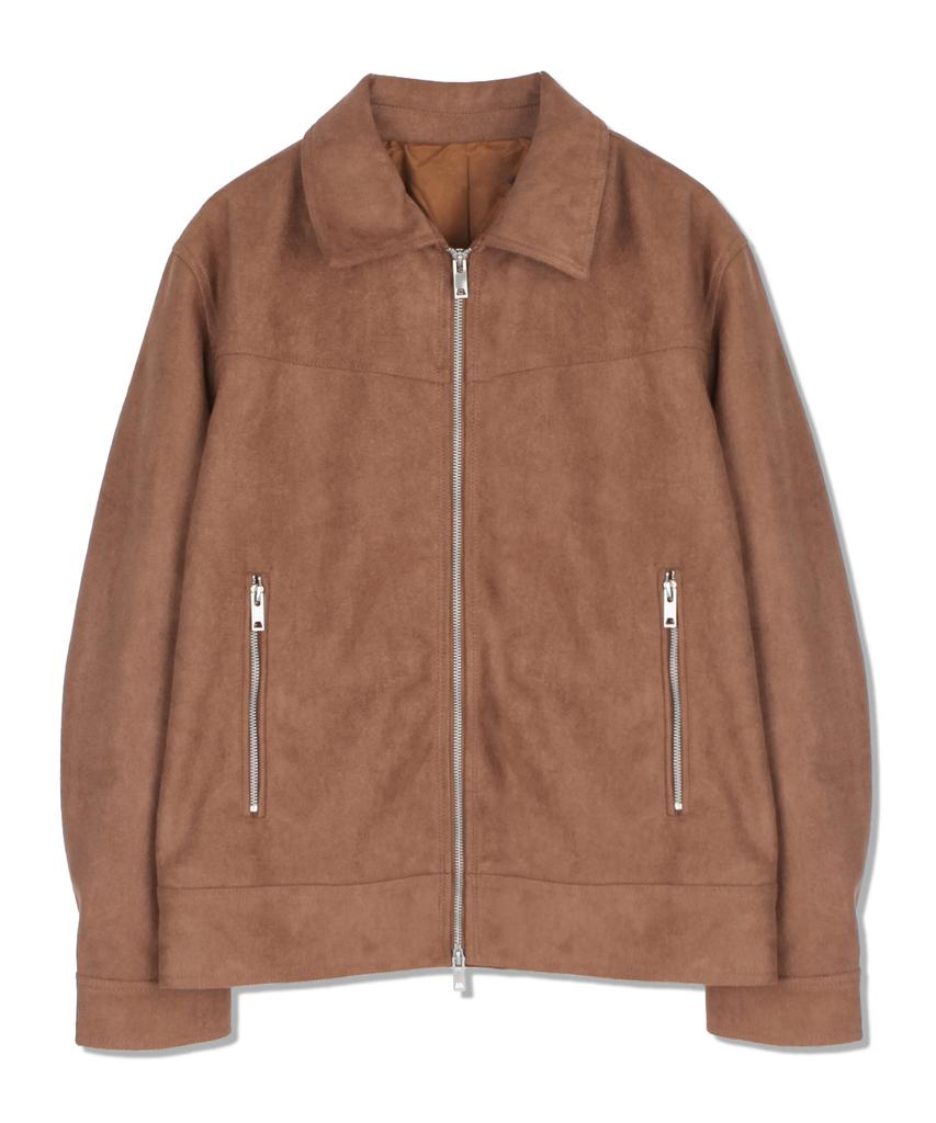 Underoff Western Vegan Suede Jacket Brown