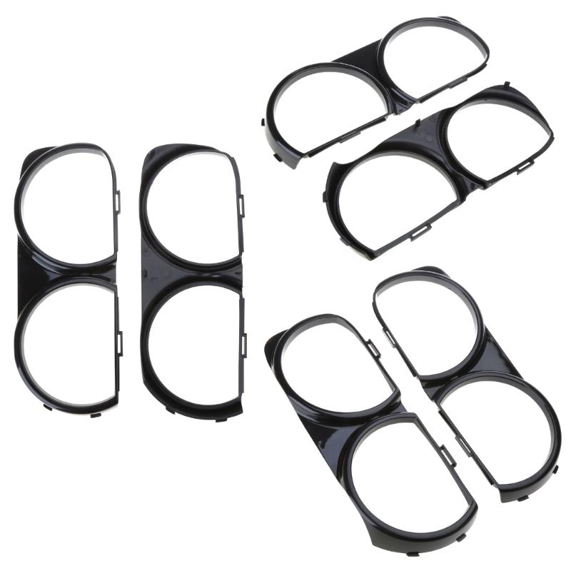 Upgraded Headlights Frame Replacement Front Lamp Headlight Bezel Set Easy Installation Suitable for -Challenger