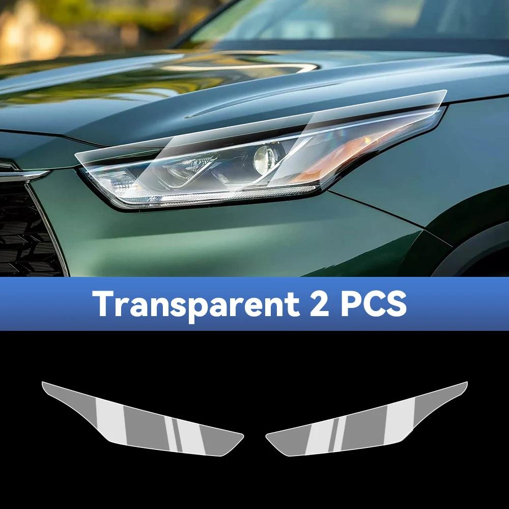 For TOYOTA Highlander -2025 Car Headlight Protective Film TPU Pre Cut Anti-Scratch Headlight Vinyl Film Accessories