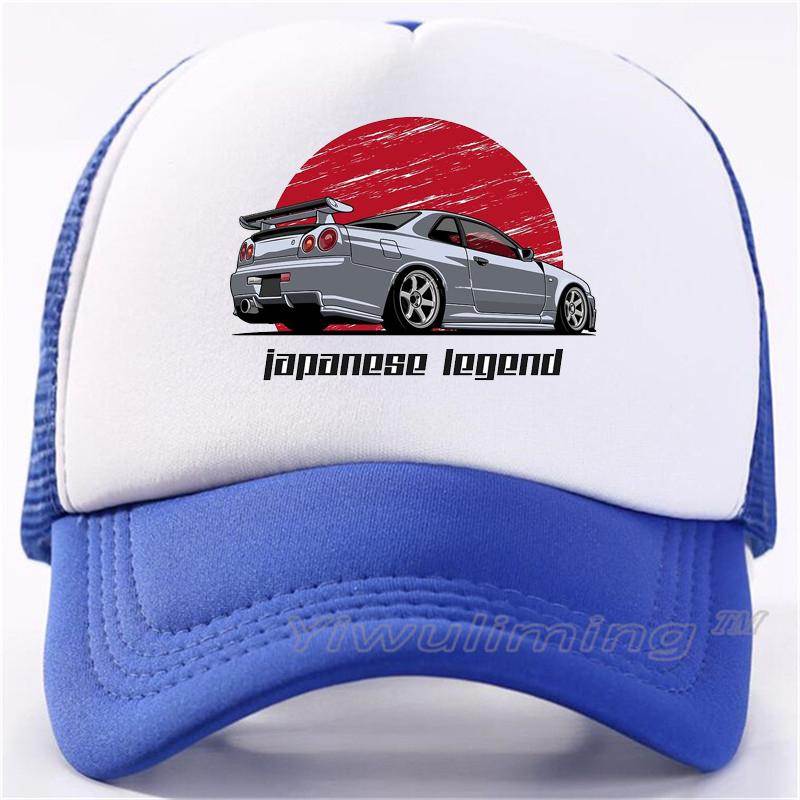 Custom Gtr Logo Print Mesh Trucker Cap Unisex Cap Casual Plain Baseball Cap Adjustable Snapback Hats For Women Men Trucker Cap