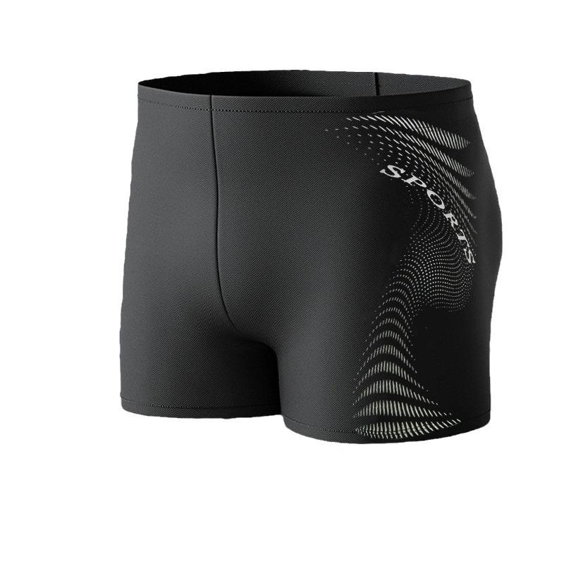 Trunchi de baie din nailon cu uscare rapidă pentru bărbați - Boxer simplu la modă pentru izvoare termale și parcuri acvatice