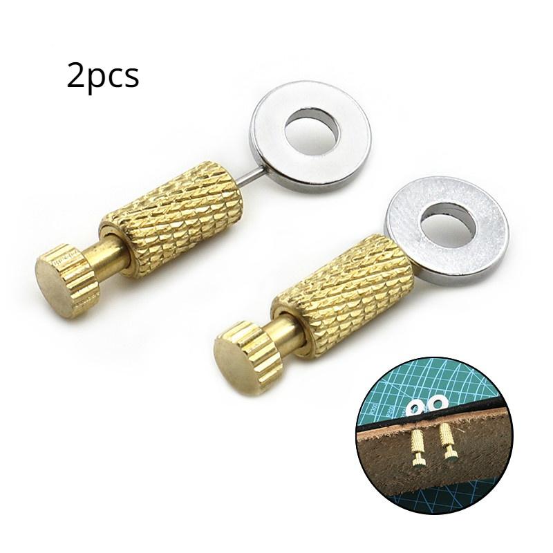 

2 шт. DIY кожаный ремесленный ручной швейный инструмент позиционирование иглы сшивание фиксированный шов кожаный ремесленный инструмент 2pcs 6-12mm