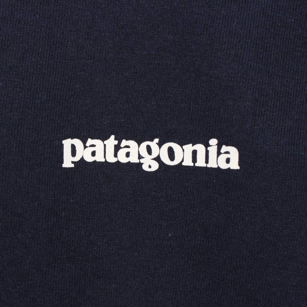 Patagonia Logo Responsibility Short Size S P-6 Tee, Sleeve, Black, (Product Code 38504)