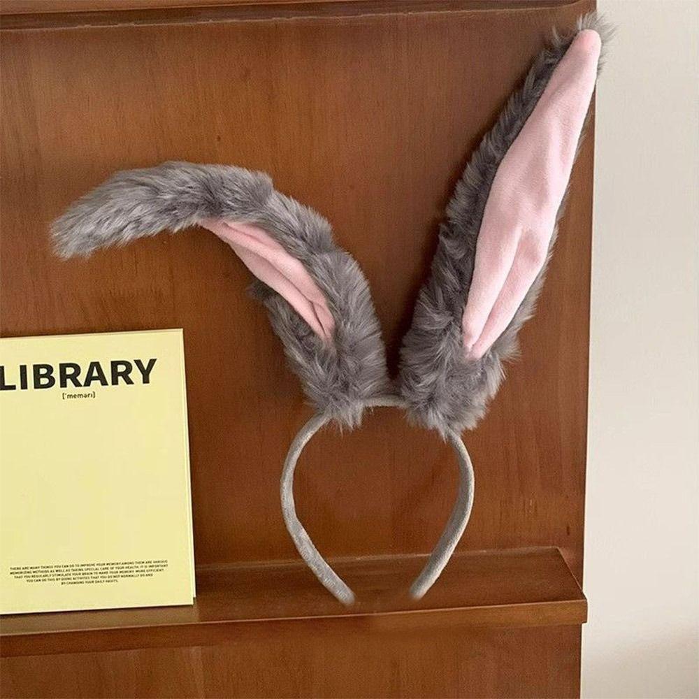 Sweet Plush Rabbit Ears Headbands Cosplay Bunny Girl Cute Girls Hairband Photo Prop Party Headwear Hair Accessories