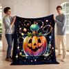 Glowing Pumpkin Magic Print Blanket Soft and Cozy Perfect for the Living Room Bed Sofa or a Nap,gift