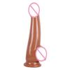 Mixed Color Crystal Anal Plug Penis Women's Transparent Masturbation Stick plus-Sized Small and Medium Color Simulation Dildo Cannon
