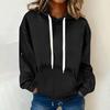 Overcoat Loose Comfortable Casual Denim Long Sleeve Hoodie Women