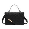 Embroidered Rhombus Single Shoulder Crossbody Small Square Bag Diagonal Magnetic Buckle Portable Women's Bag