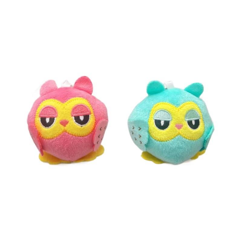 And Vibrant Pink Green Owl Plush Keychain For Kids Cozy Cuddle Buddy For All Ages