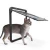 Automatic Lock Magnetic Screen Door Plastic Self-Closing Pet Door Dog Flap Door  Home Garden