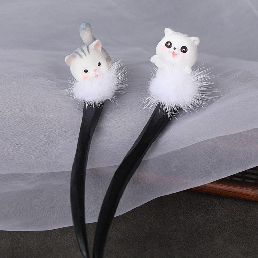Tool Wood Cheongsam Ancient Style Hairpin Wooden Hairpin Chinese Style Headwear Hanfu Hair Sticks